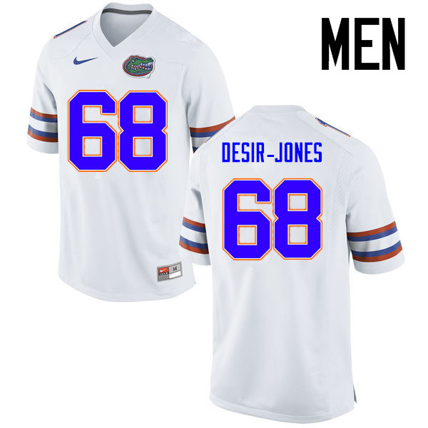 Men Florida Gators #68 Richerd Desir-Jones College Football Jerseys Sale-White